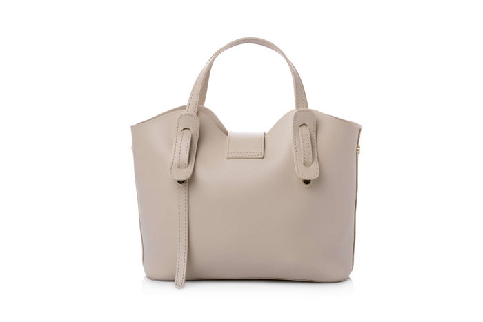 Lucky Bees Bolso de Hombro Crema 25x11x21 cm en Cuero de Polivinilo